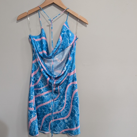 Urban Outfitters  Another Girl Pool Halter Slip Dress Small BNWT Festival Swim - Picture 6 of 13